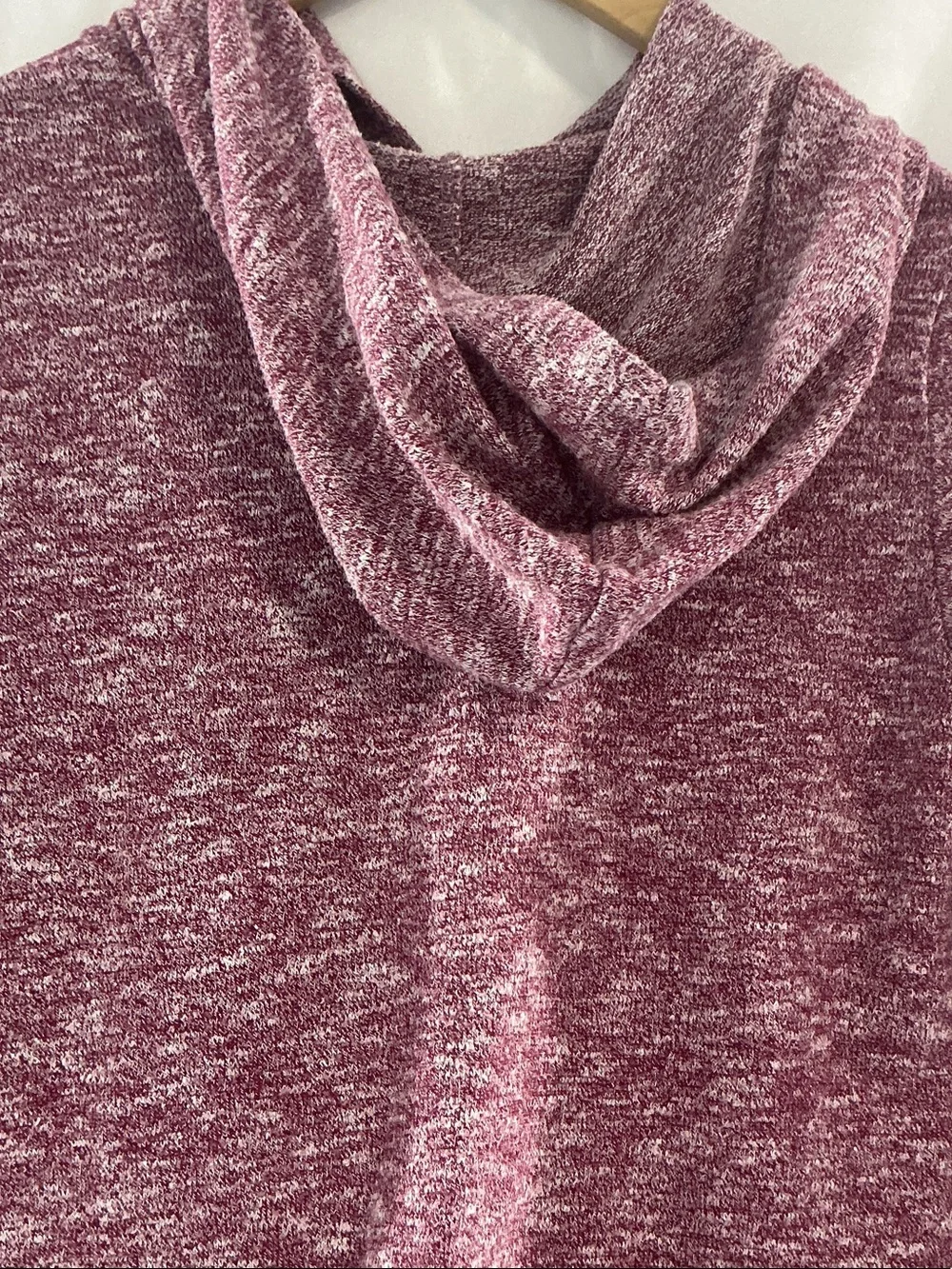 Old Navy Marled Mauve Hoodie with Front Tie